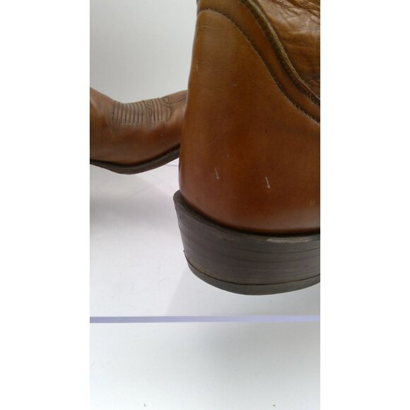 Tony Lama 5084 Men's Western Cowboy Rancher Boots Leather Brown USA - Size 9 D - Picture 8 of 8
